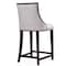 Manhattan Comfort Fifth Ave Counter Stool in Pearl White and Walnut, PK3 3-CS012-PW - alternate 4